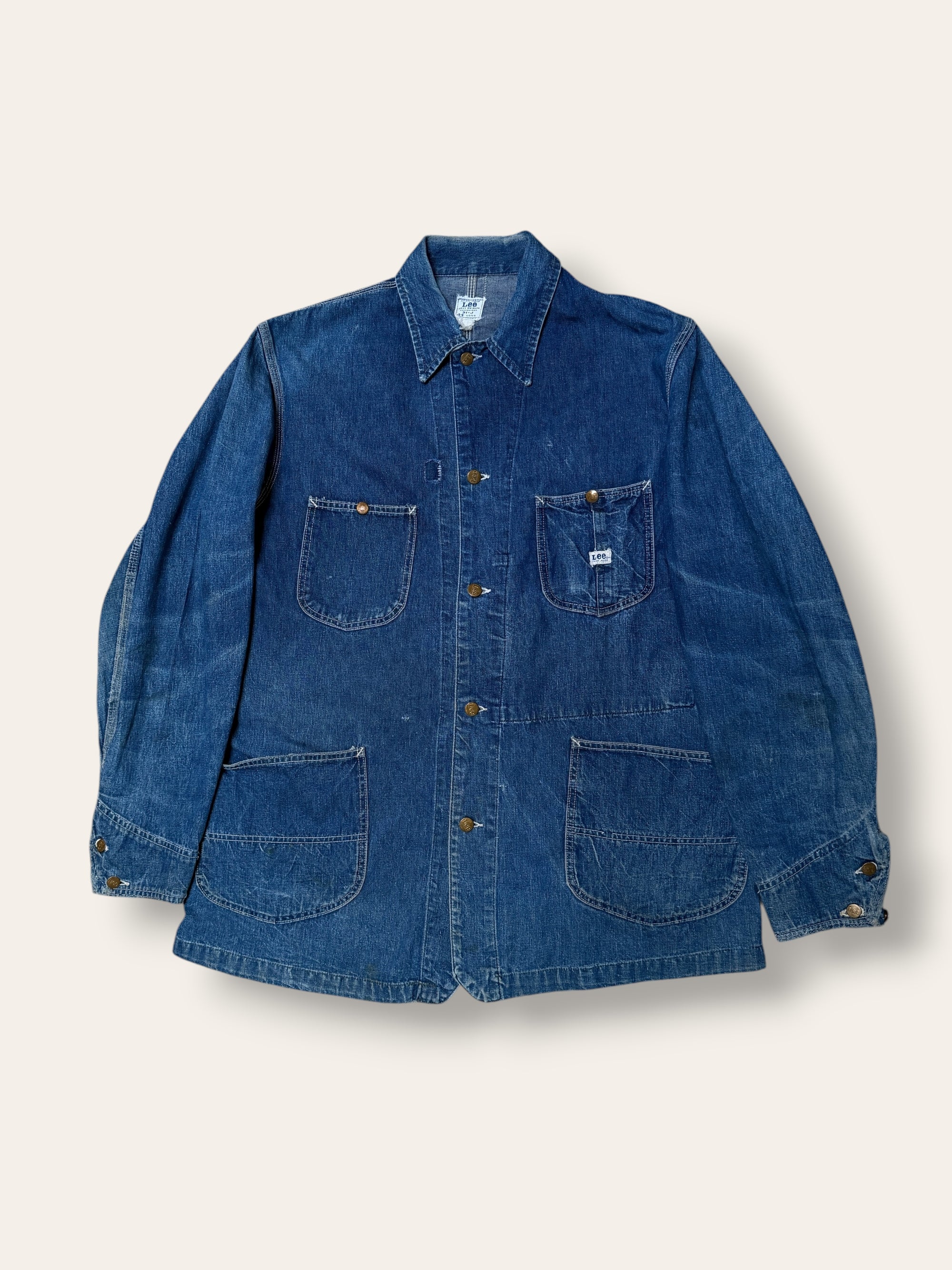 Vintage 1950’s LEE 91-J Denim Chore Jacket Size 44L