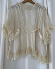 Vintage 1920’s Flapper Silk & Lace Robe Top