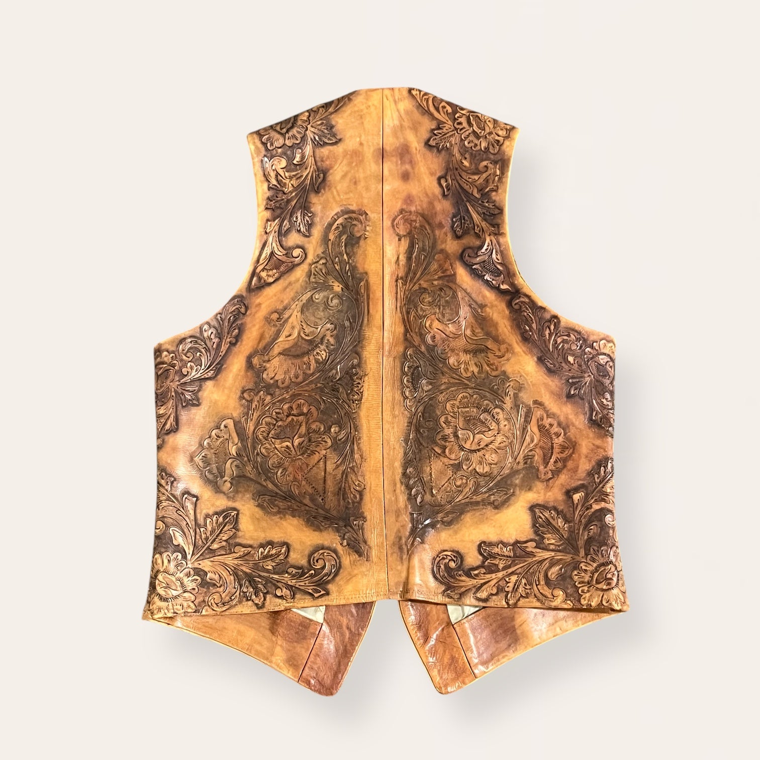 Vintage 1950’s Nudie’s Tooled Leather Vest