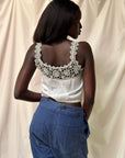 Vintage Edwardian Tatting Lace Chemise Tank