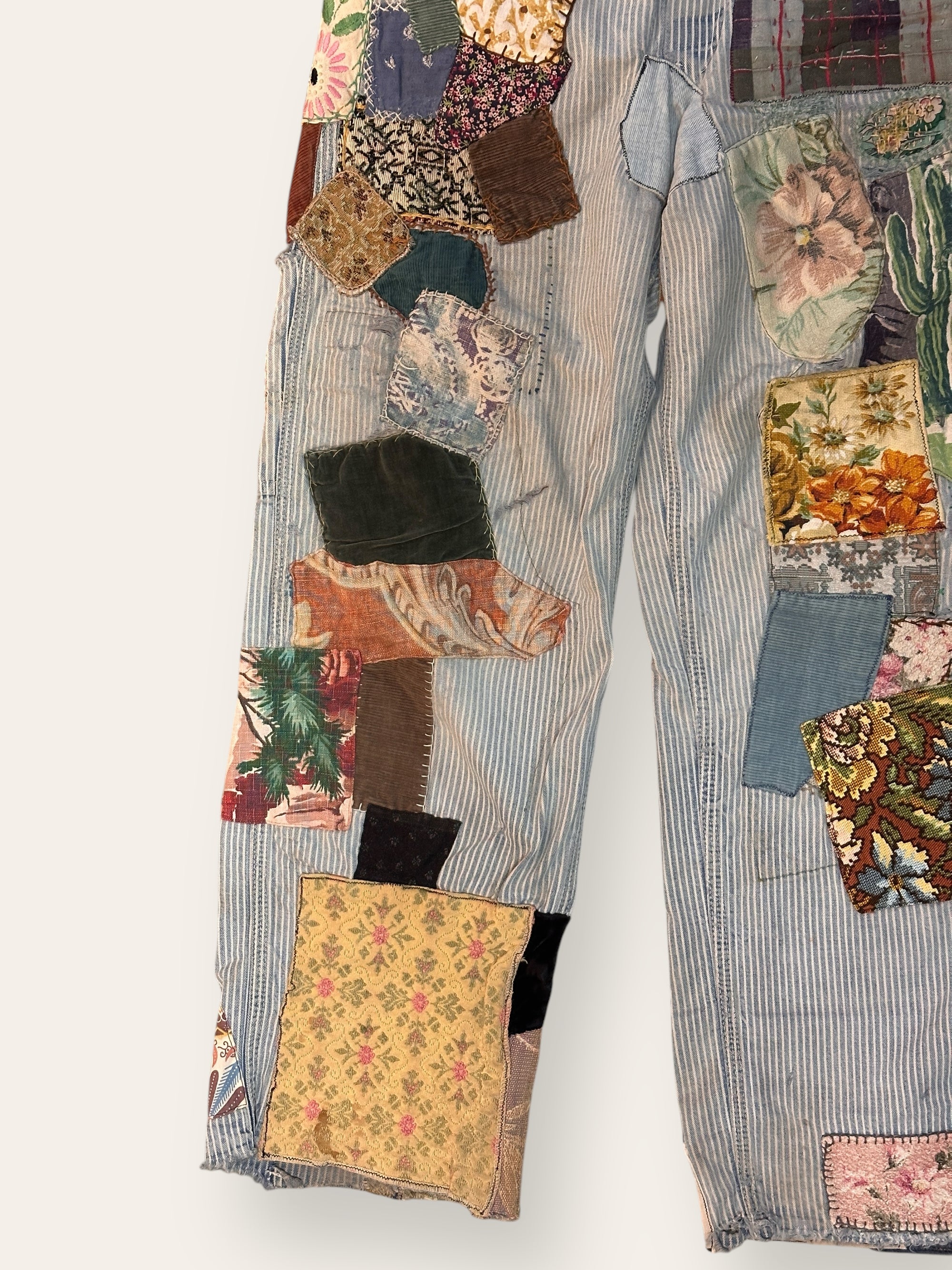 Vintage 1960’s Original Hippie Patched Lee Denim Jeans W:27