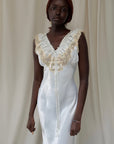 Vintage 1930’s Silk & Lace Slip Dress | Bias Cut Gown