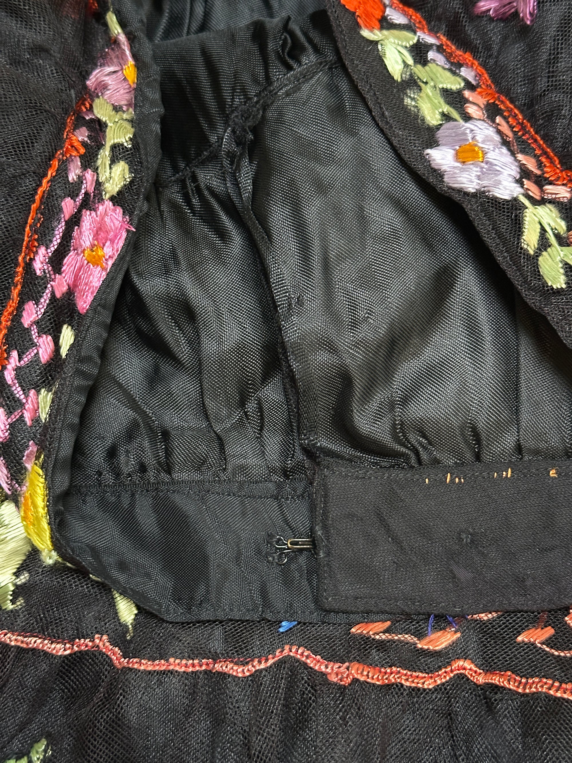 Vintage 1950’s Chiapas Hand Embroidered Skirt