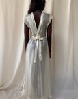 Vintage 1940’s Delicate Silk Crème Dress