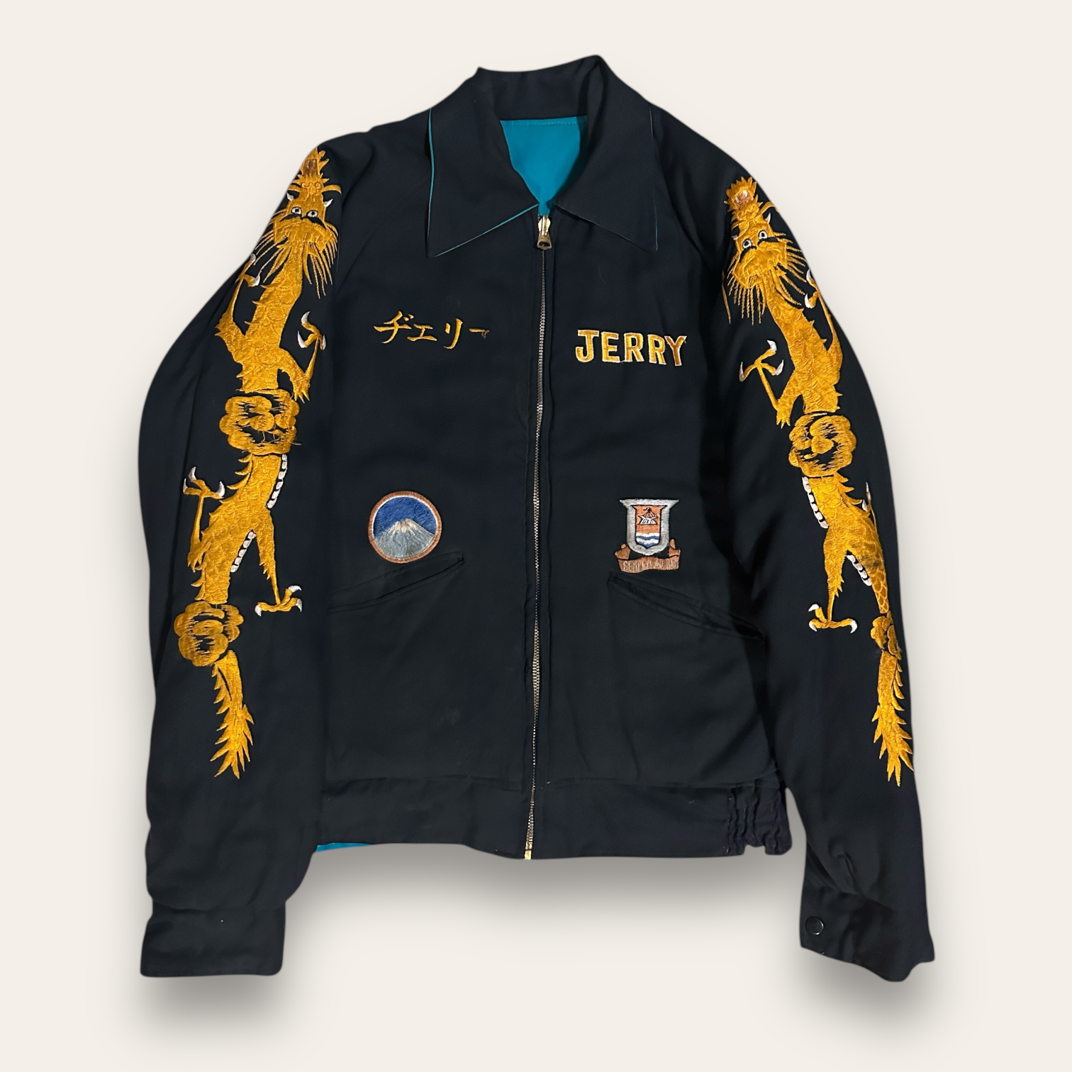 Vintage 1950's “Jerry” 37th AAA Yokohama, Japan Souvenir Jacket Vintage 1950's “Jerry” 37th AAA Yokohama, Japan Souvenir Jacket