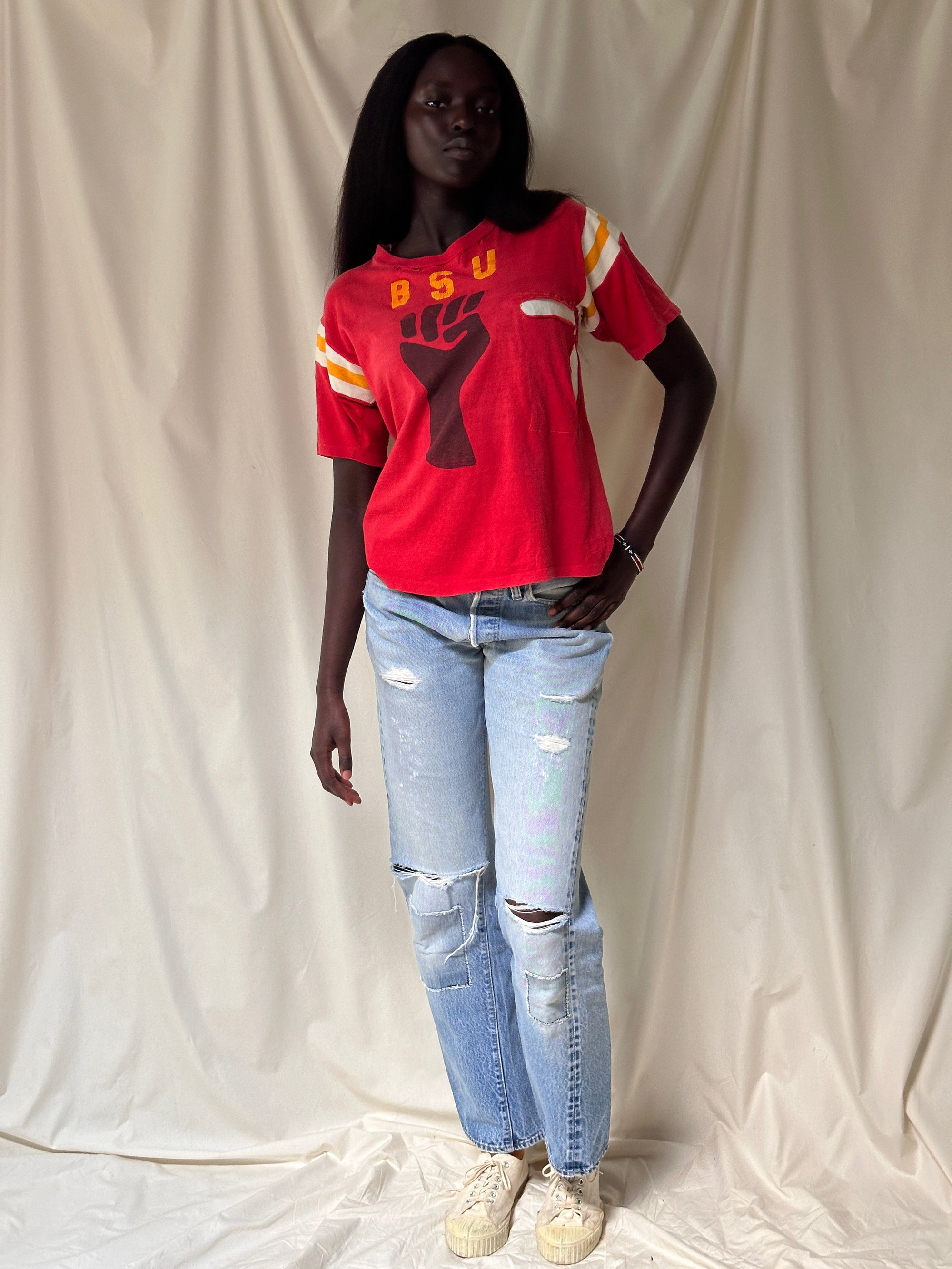 Vintage 1960’s BSU Black Student Union T-Shirt