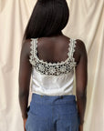 Vintage Edwardian Tatting Lace Chemise Tank