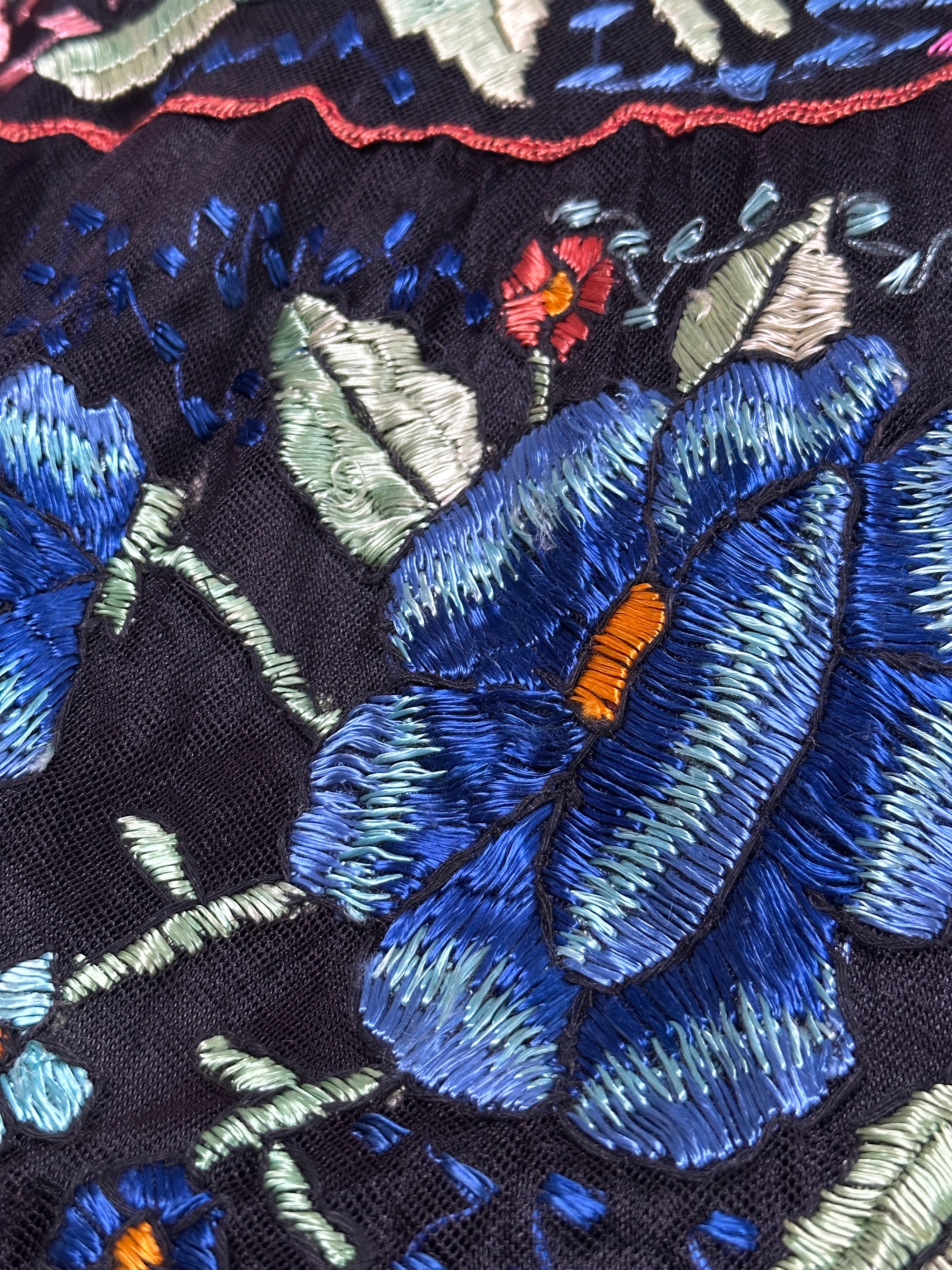 Vintage 1950’s Chiapas Hand Embroidered Skirt
