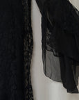 Vintage 1920’s Sheer Chiffon & Lave Layered Flapper Dress