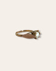 Antique 18k Gold Pearl Ring Size 6.25