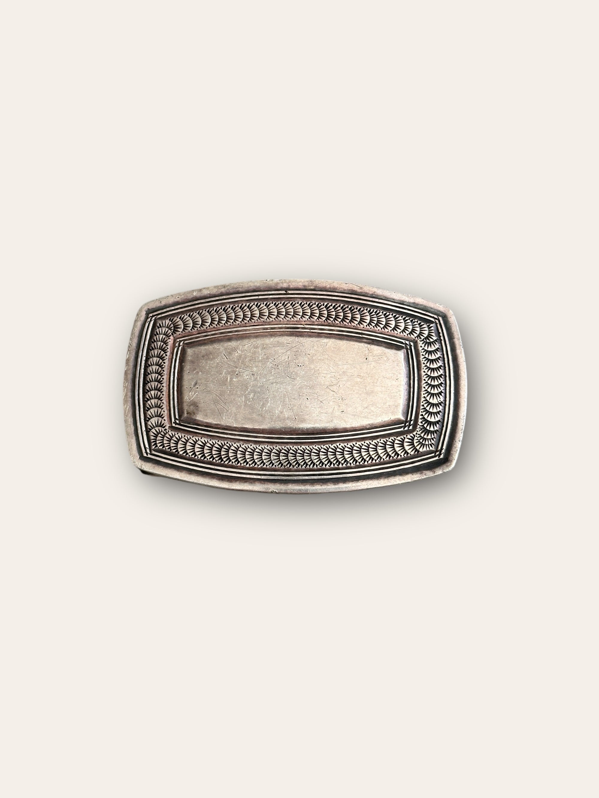 Vintage 1970’s Sterling Silver Belt Buckle