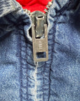 Vintage 1960s Key Imperial Denim Work Jacket | Belted Back Faded Denim