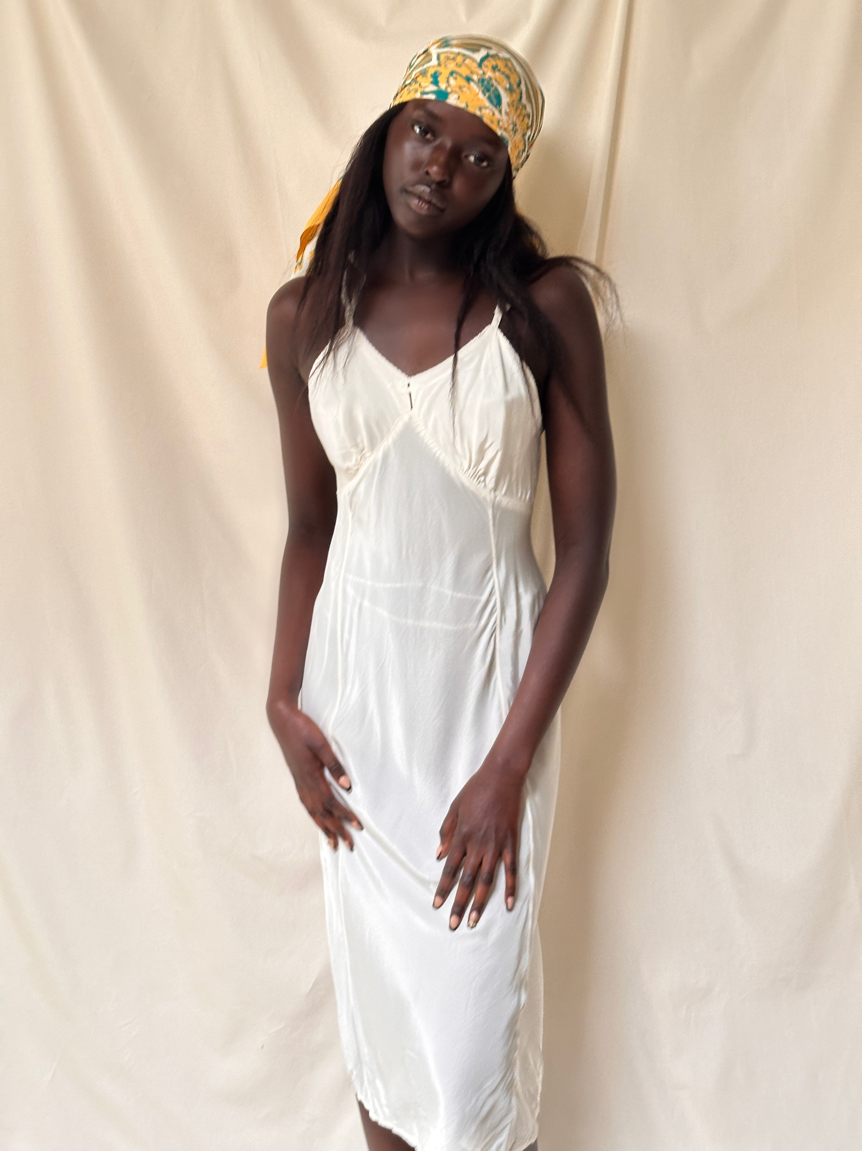 Vintage 1940's Stardust Ivory Slip Dress – Afterlife Boutique