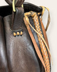 Vintage 1960’s-70’s Golden Calf Custom Handmade Leather Handbag