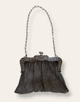 Antique Edwardian Sterling Silver Chainmail Purse | Vintage 1900’s Hand Engraved Evening Bag