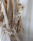 Vintage 1920’s Ecru Chantilly Lace Silk Dress