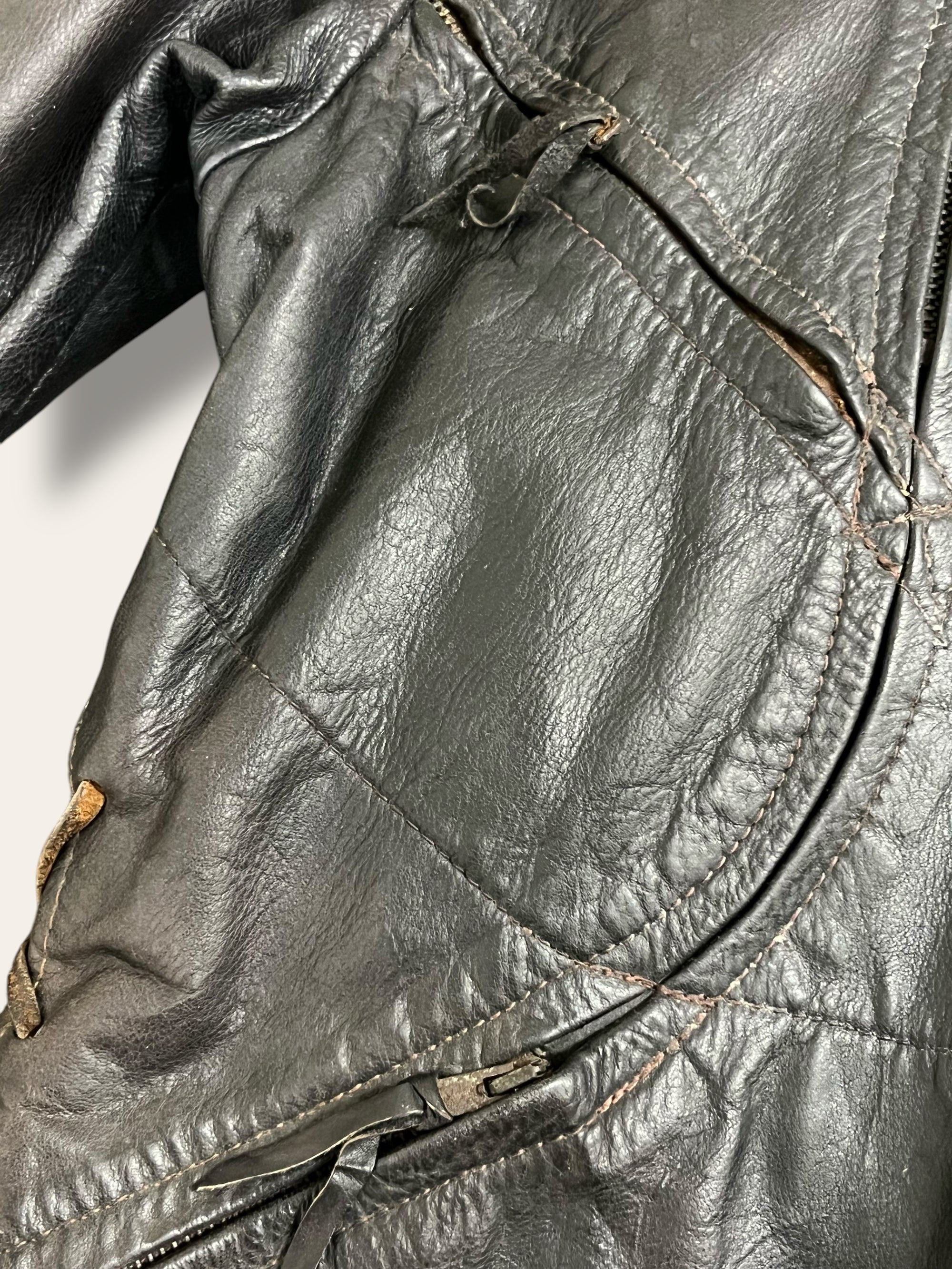 Vintage 1960’s-70’s East West Musical Instruments Co. Backpack Leather Jacket