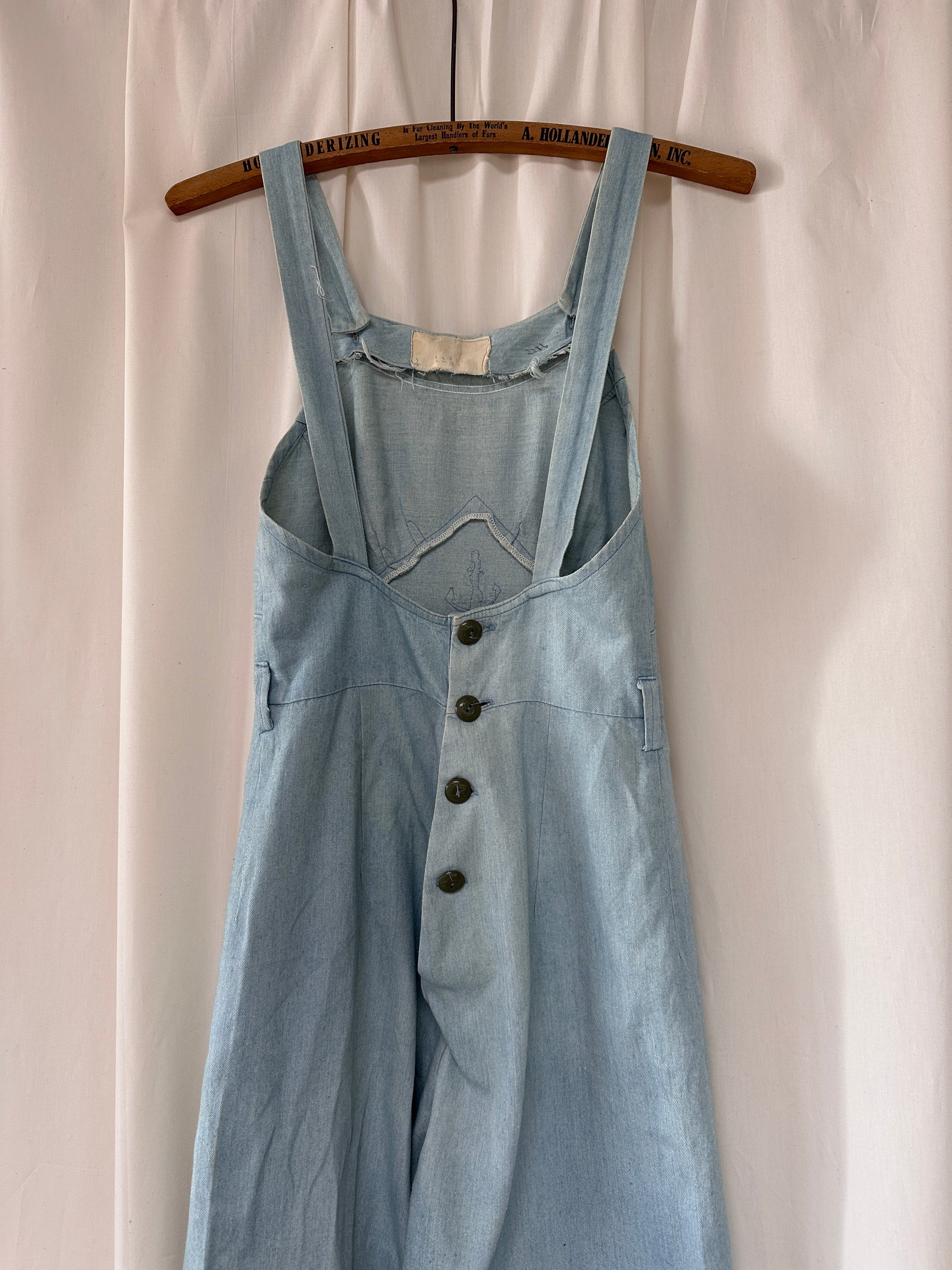 Vintage 1930’s Embellished Twill Jumpsuit