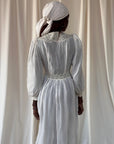 Vintage 1940’s Creme Lace Open Night Robe