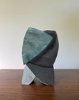 Vintage Studio Pottery Ikebana Vase | Modernist Sculptural Ceramic Vessel | Abstract Ikebana Flower Arrangement Art