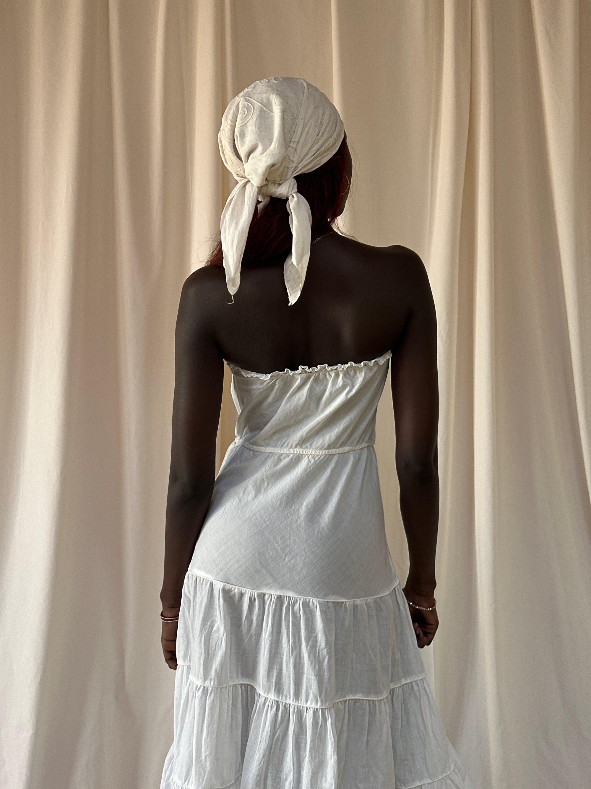 Vintage 1900’s Cotton Strapless Dress