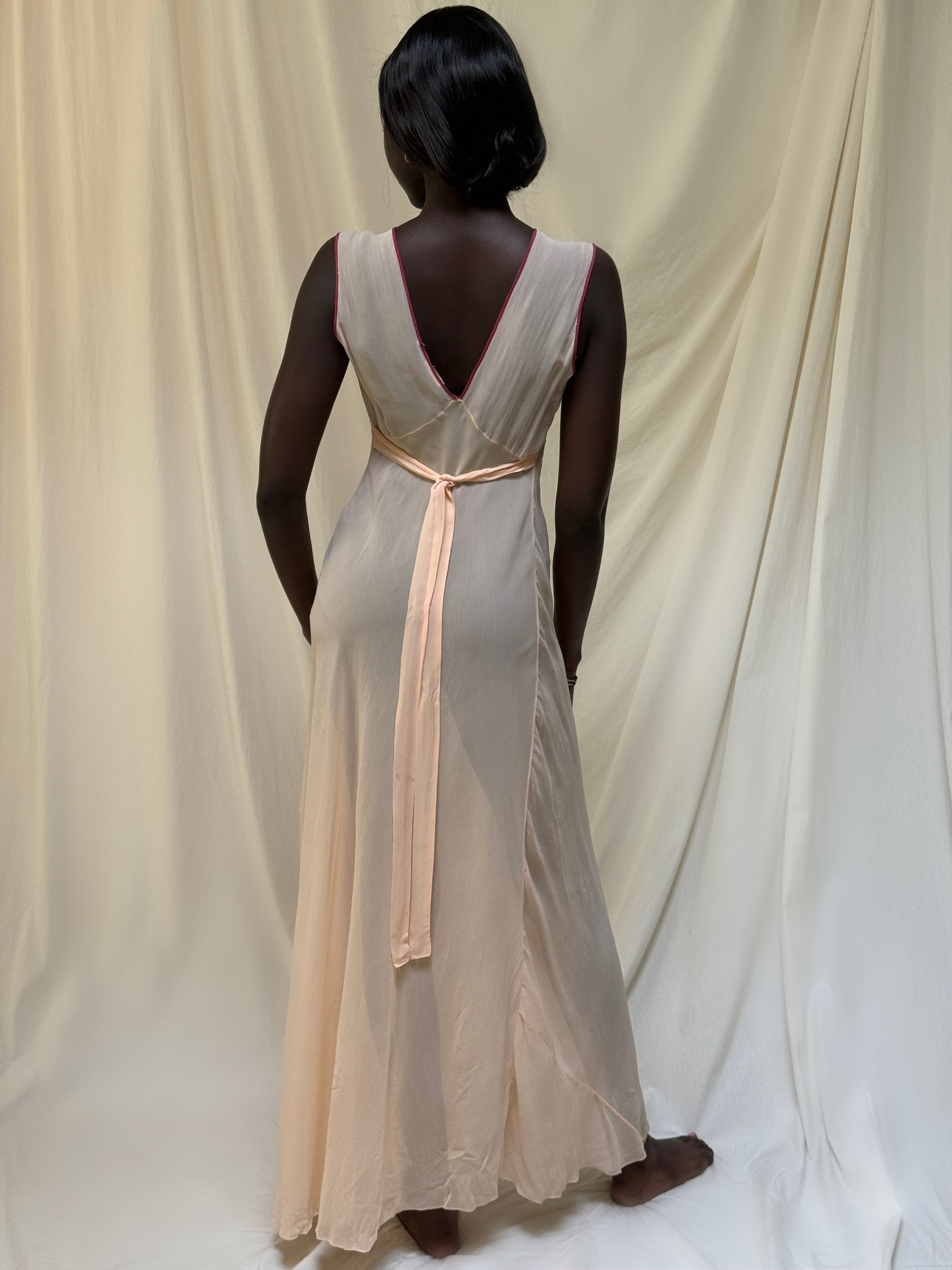 Vintage 1940’s Two Tone I. Magnin Slip Dress