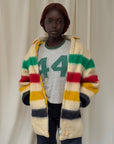 Vintage 1960’s Hudson Bay Wool Blanket Reversible Jacket