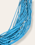Vintage Santo Domingo Turquoise Heishi 30 Strand Necklace