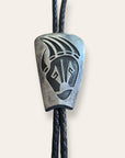 Vintage Hopi Bear Paw Sterling Silver Bolo Tie