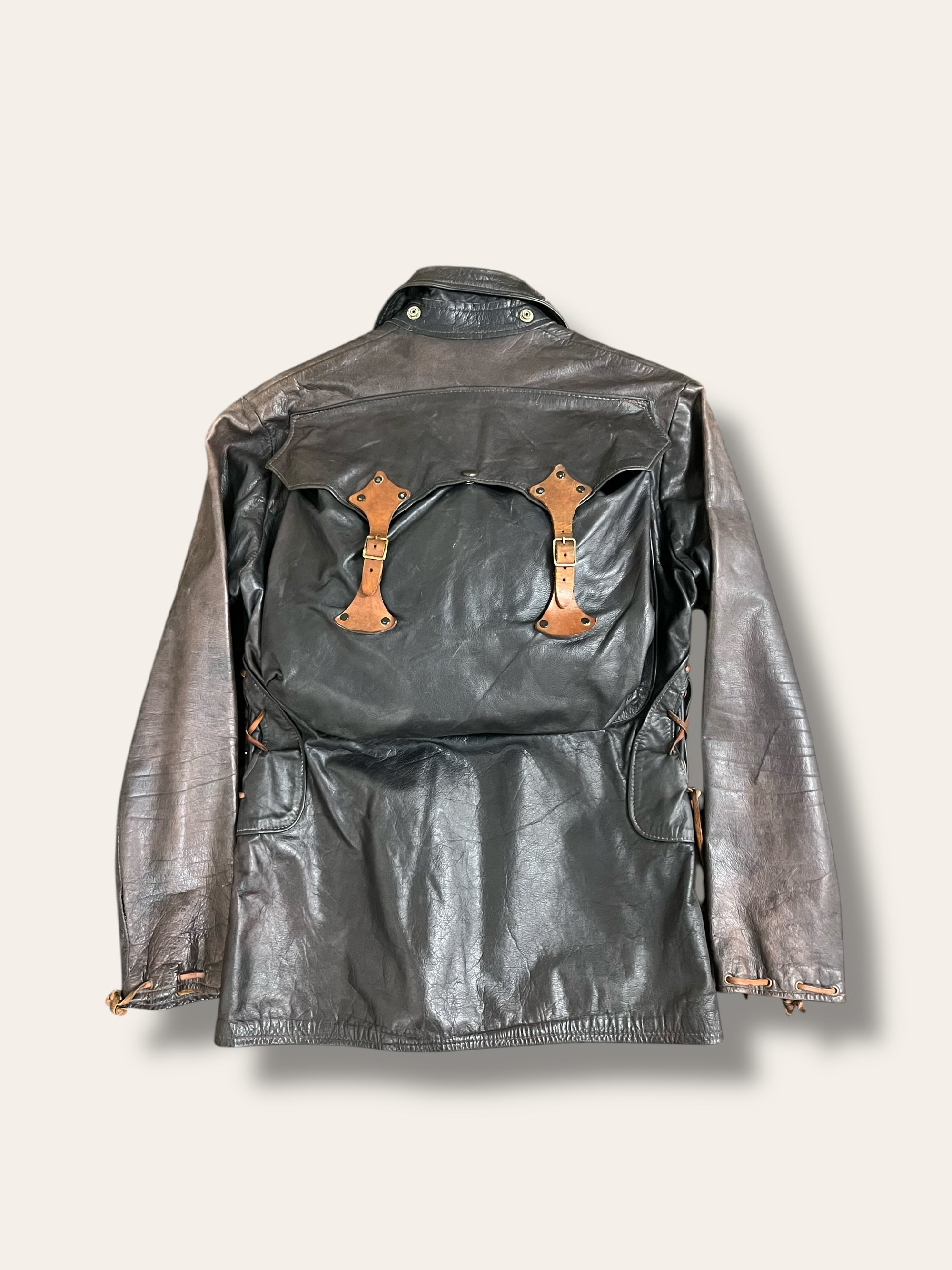 Vintage 1960’s-70’s East West Musical Instruments Co. Backpack Leather Jacket