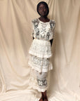 Vintage Edwardian Tiered Wedding Dress
