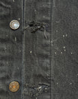 Vintage 1980’s Levi’s Black Denim Galaxy Jacket | Galactic Wash Trucker Jacket Size XL
