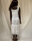 Vintage 1900’s Edwardian White Cotton Crochet Dress | Antique Tea Dress