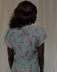 Vintage 1940s Mode O’Day Rayon Dress | Vintage Floral Day Dress