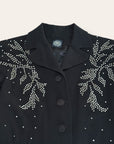 Vintage 1940’s Studded Art Deco Belted Jacket
