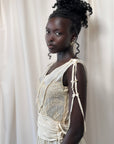 Vintage 1920’s Ecru Chantilly Lace Silk Dress