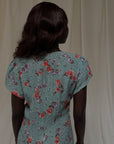 Vintage 1940s Mode O’Day Rayon Dress | Vintage Floral Day Dress