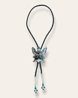 Vintage Zuni Knifewing Inlay by L.B. Chavez Bolo Tie