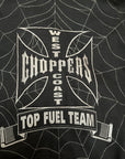 2000’s West Coast Choppers Jesse James Jacket | NOS | Y2K Spider Web Embroidery Top Fuel Team Jacket