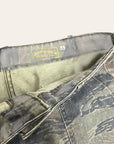 Vintage 1970’s Civilian Tiger Stripe Camo Baker Pants W:36