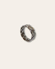 925 Sterling Silver Braided Rope Ring | Chunky Silver Band Rope Ring | Size 10