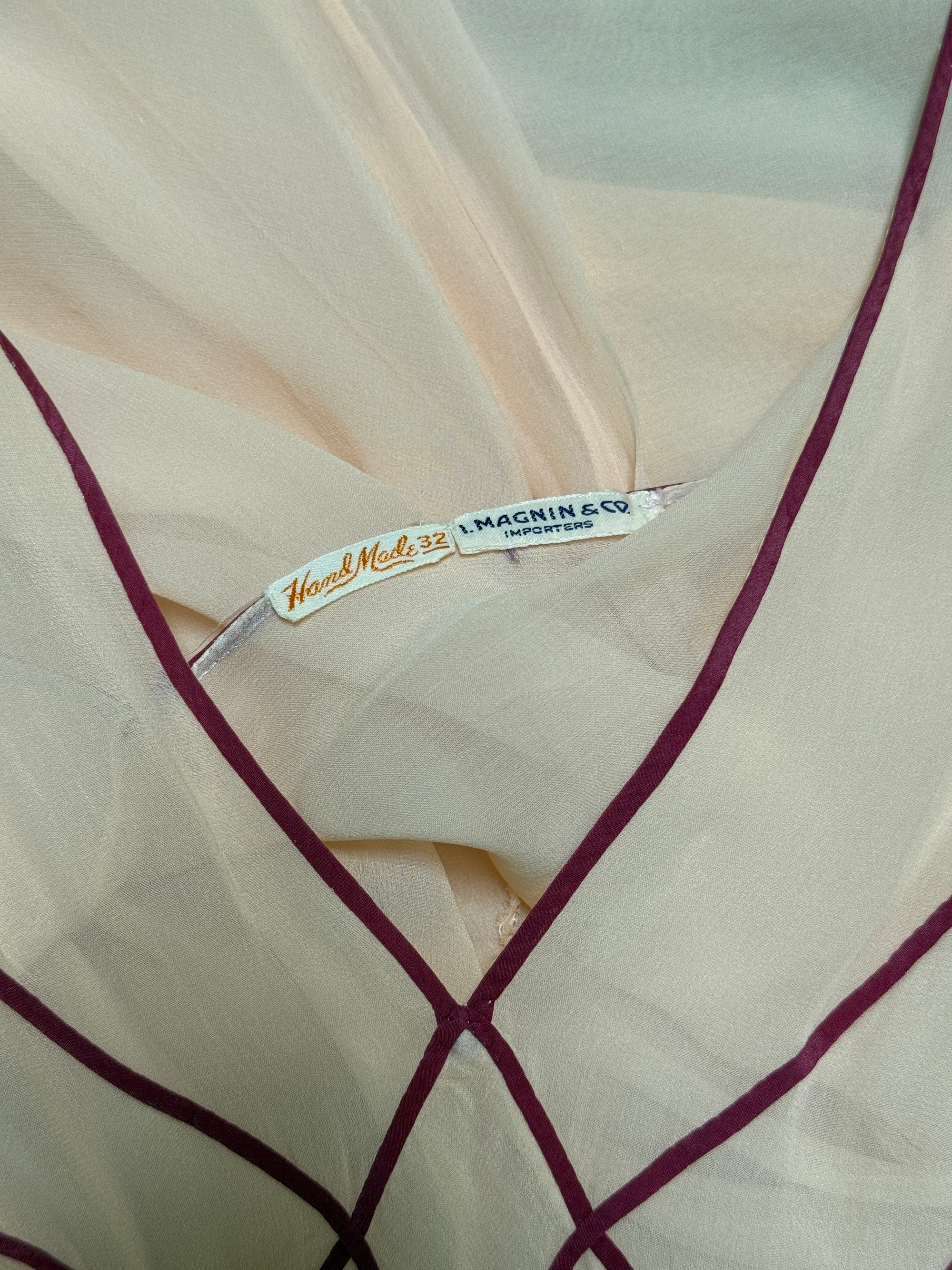 Vintage 1940’s Two Tone I. Magnin Slip Dress