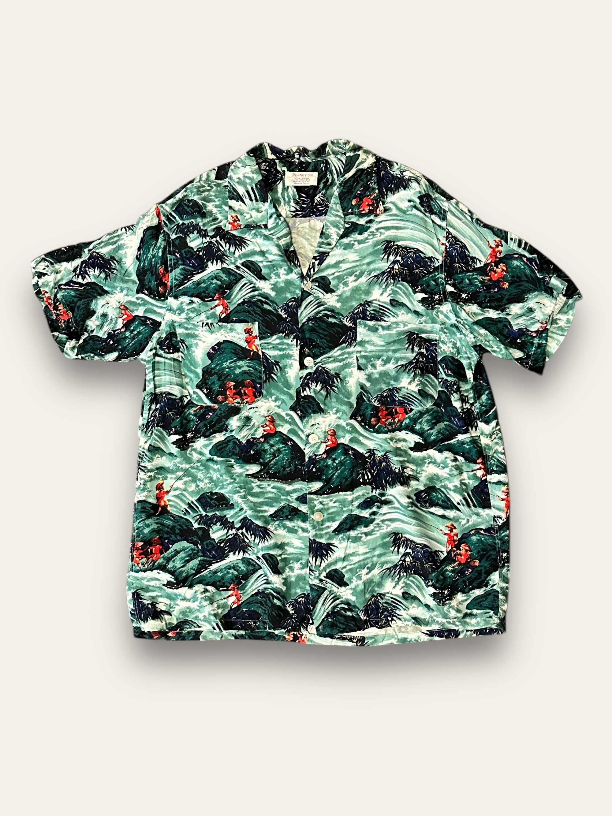 Vintage 1950’s Penney’s Rayon Hawaiian Shirt