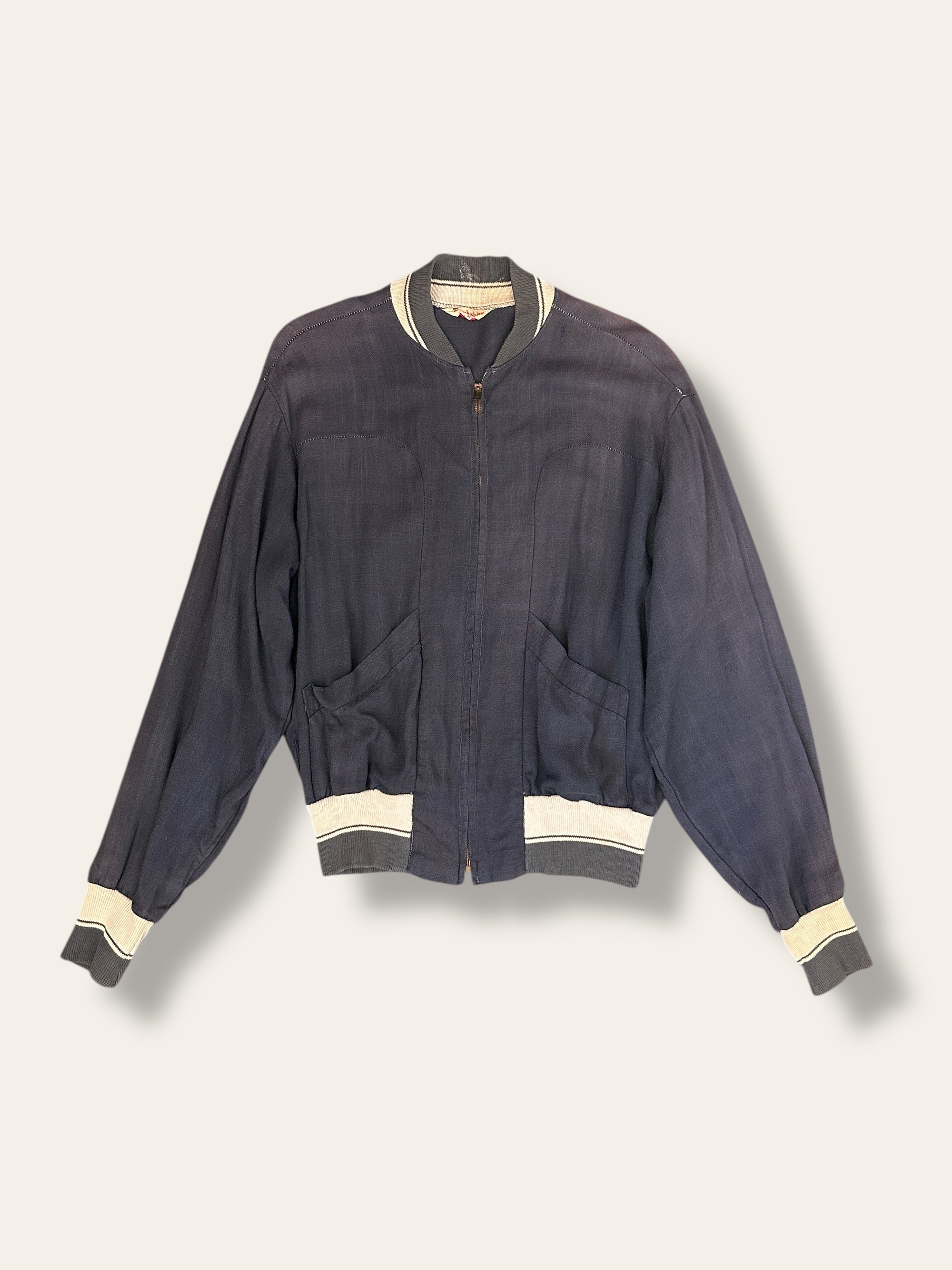 Vintage 1950’s Rayon Linen Blend Yankshire Jacket 43