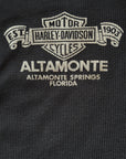 Vintage 1980s Harley Davidson Waffle Knit Thermal Shirt | Original 80s Harley 3D Emblem Eagle Shirt