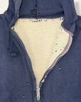 Vintage 1960’s Worn Double Face Thermal Hooded Sweatshirt