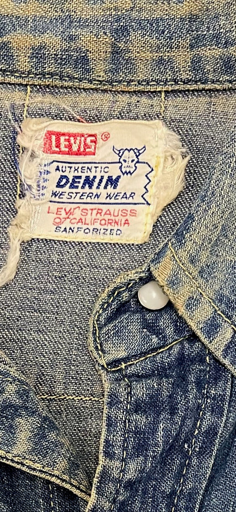 Vintage 1960’s Levi’s Shorthorn Denim Shirt