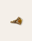 Antique 10k Gold Art Deco Citrine Ring Size 4