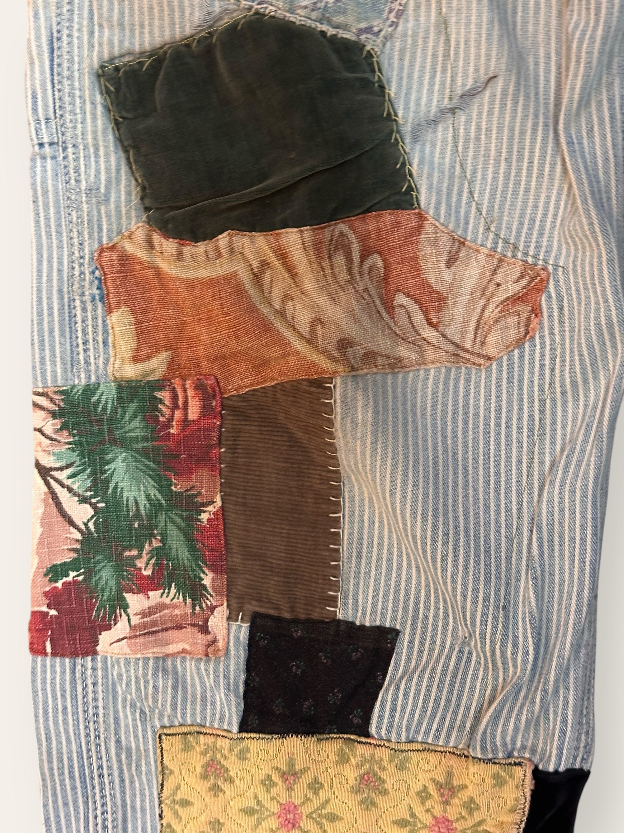 Vintage 1960’s Original Hippie Patched Lee Denim Jeans W:27