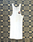 Vintage 1940’s Deadstock Otis Ribbed Cotton Tank | Heritage Blank Antique White Undershirt